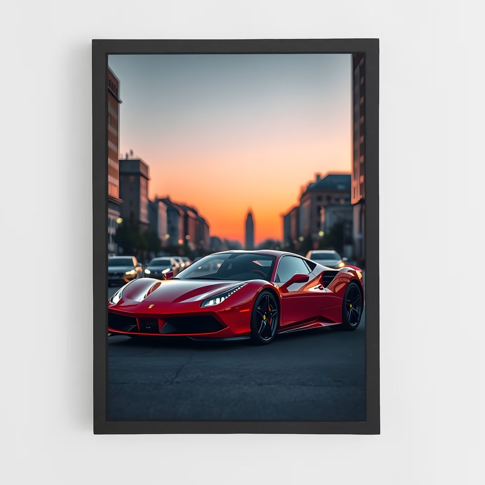 Poster Italia Rouge – affiche Ferrari (vue 2)